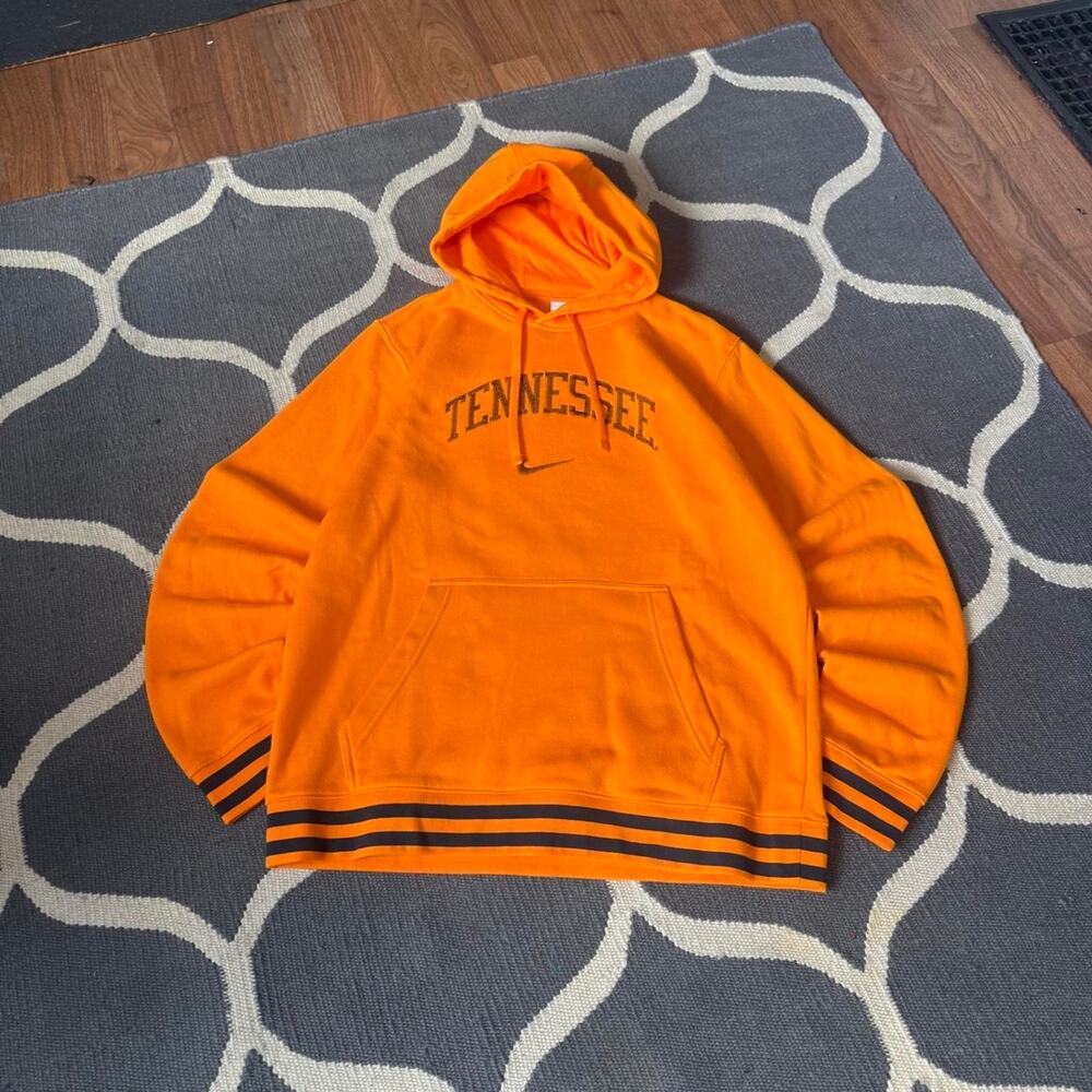 Orange Nike Tennessee Center Swoosh Hoodie